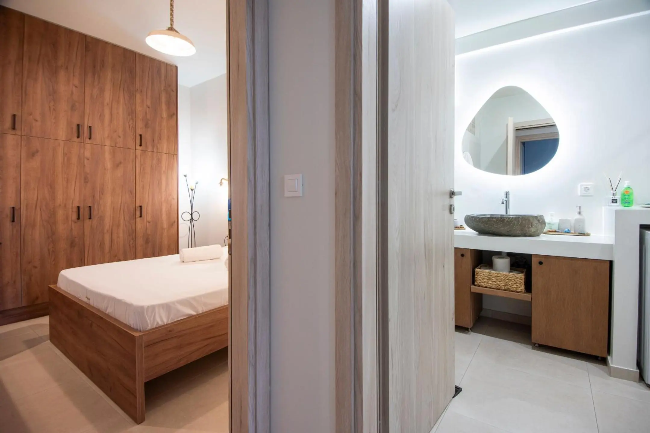Bedroom and Bathroom view